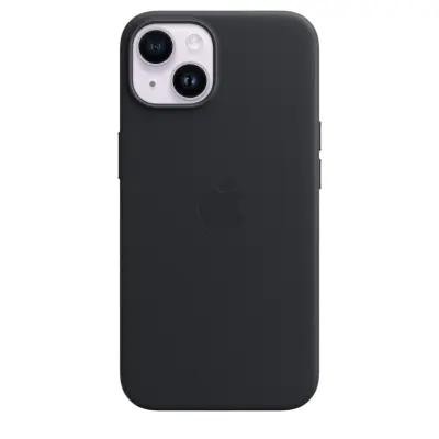 Poškodovan - APPLE iPhone 14 Midnight usnjen ovitek