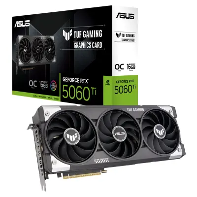 Obnovljeno - kot novo - ASUS TUF GeForce RTX 5060 Ti OC 16GB GDDR7 (TUF-RTX5060TI-O16G-GAMING) grafična kartica