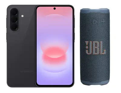 Pametni telefon SAMSUNG GALAXY A37 A376 128 GB, črn + zvočnik JBL GRIP BL