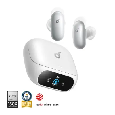 Brezžične slušalke Soundcore Liberty 5 Pro, bele
