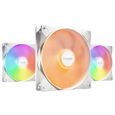 Ventilator BE QUIET! LIGHT WINGS LX (BL128) RGB 140mm 4-pin PWM 3x beli