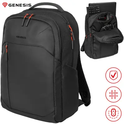 Nahrbtnik GENESIS PALLAD 480 univerzalni 2v1, za prenosnike do 40,6 cm (16"), 18 l, potovalni/gaming