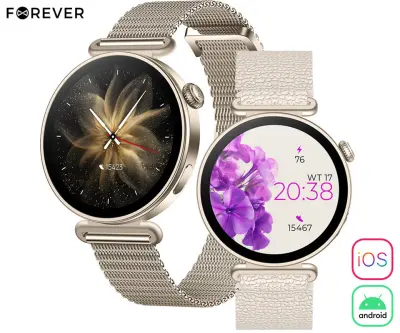Pametna ura FOREVER BLOOMDUST SB-380, zlata (Champagne Gold)