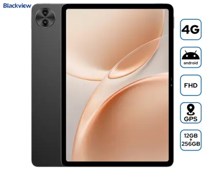 Tablica BLACKVIEW MEGA 5, 30,5 cm (12"), 3v1 AI, 4G LTE, 12GB+256GB, 2.4K IPS, 120Hz, Android, siv (Space Gray)