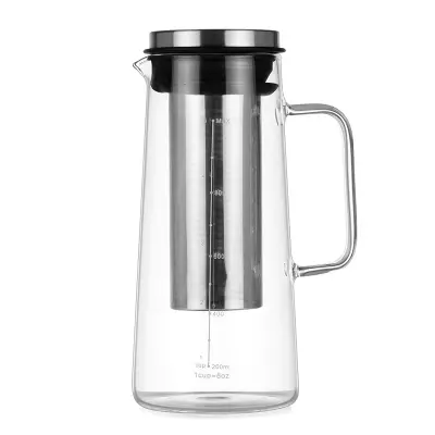 Stekleni hladni pripravek za kavo 1000ml z ročajem