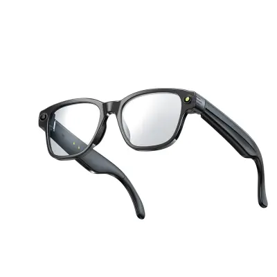 Pametna AI očala s 8MP kamero, AI pomočnik in Bluetooth Transparent