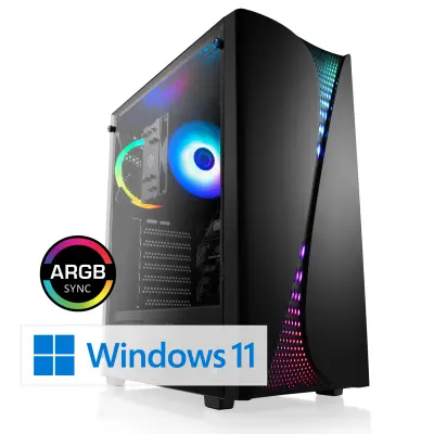 CSL Gaming PC M10790H, AMD Ryzen 5 8600G (6x4300 MHz), AMD Radeon 760M, 32 GB DDR5-RAM, SSD 1 TB, Windows 11 Home