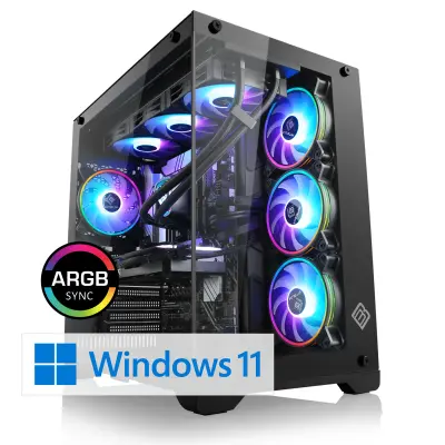 CSL Gaming PC M11980H, Intel Core Ultra 7 265KF (8x3900 MHz), GeForce RTX 5070, 32 GB DDR5-RAM, SSD 2 TB, Windows 11 Home
