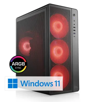 CSL Gaming PC M12150H, Intel Core Ultra 5 245KF (6x4200 MHz), GeForce RTX 5060 Ti, 16 GB DDR5-RAM, SSD 1 TB, Windows 11 Home