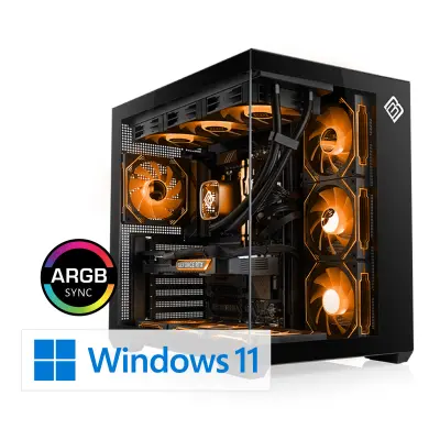 CSL Gaming PC M11950H, Intel Core Ultra 7 265KF (8x3900 MHz), GeForce RTX 5070 Ti, 32 GB DDR5-RAM, SSD 2 TB, Windows 11 Home
