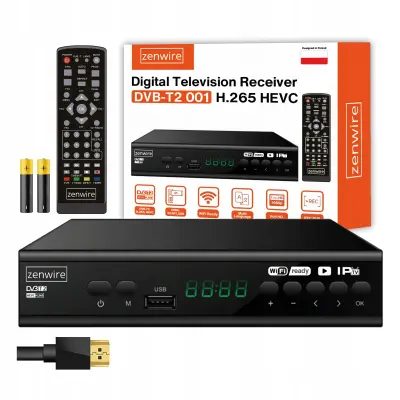 Sprejemnik DVB-T2 Zenwire 001 HEVC H.265 Full HD, USB, HDMI, SCART, PVR