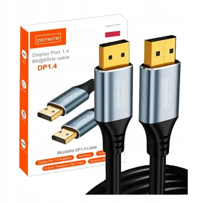 Zenwire ZC-14 DisplayPort kabel 1.4, 3 m, 8K 60 Hz, 4K 120 Hz, HDR za PC in monitor