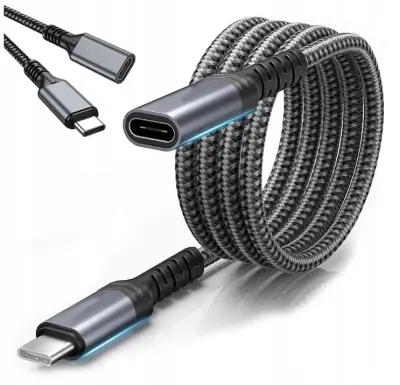 USB-C ženski Thunderbolt 3 4K 60 Hz 10GB 100W 2M podaljšek kabla