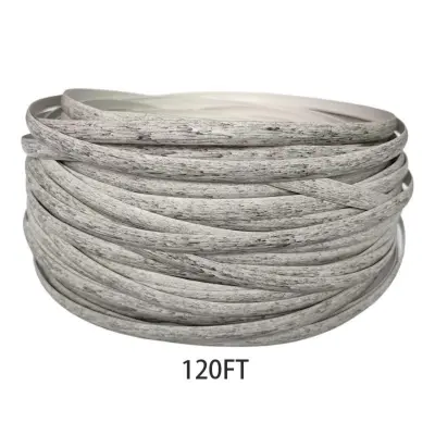 120ft komplet plastičnih ratan trakov za popravilo vrtnega pohištva LightGrey