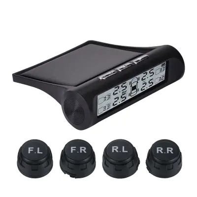 Sončni TPMS zaslon tlaka pnevmatik, 433.92MHz, IP67, 0.1-3.3Bar
