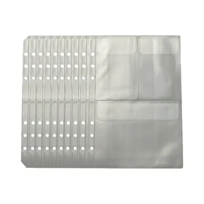 Komplet 10 odstranljivih A5 žepkov, 6 lukenj, mat PP, vodoodporno