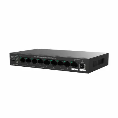 Tenda stikalo Giga 9-port 8x PoE + SFP kovinsko ohišje TEG1110PF-8-120W