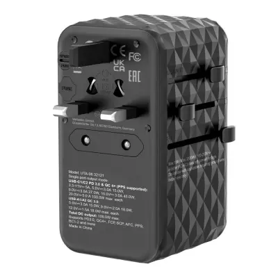 Univerzalni potovalni adapter VERBATIM 32121 UTA-06 WORLD TO WORLD