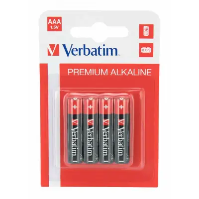 Baterije VERBATIM 49920 AAA 4 kos OBEŠANKA