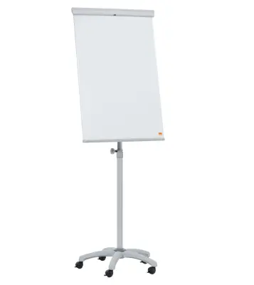 Tabla magnetna nobo na koleščkih 68x105 mobilna essence steel 1915716