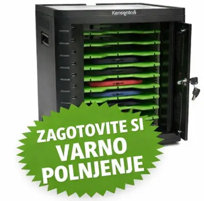 Polnilna omara kensington za tablične računalnike charge & sync cabinet k67862eu