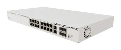 CRS320-8P-8B-4S+R PoE Switch 17xGigabit LAN, PoE port 16, PoE razred PoE++, SFP port 4, Rack, Kovinsko ohišje, Moč 600W