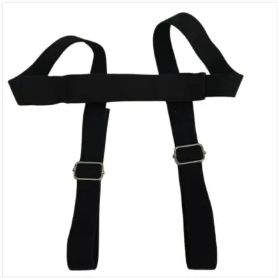 Elastičen trak za jogo za razpoke in odpiranje ramen, 200cm x 3.5cm Black