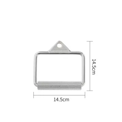 D-ročaj za kabel – srebrn jekleni D-ročaj, 14.5x14.5x3cm