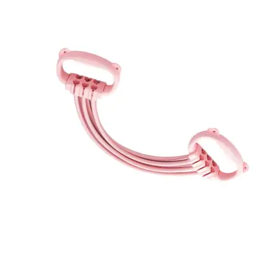 Nastavljiv figure-8 trak 6 nivojev 2-pack TPE+TPR za hrbet Pink