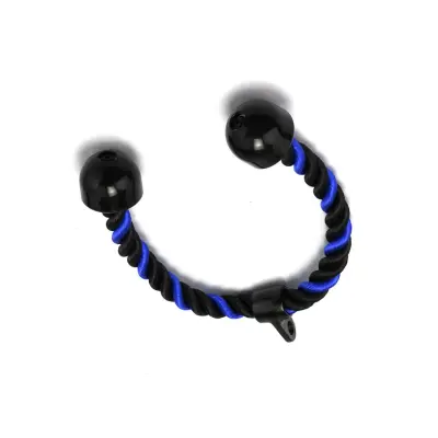 Dvojna triceps vrv za visok pulley: lat, face pull in podaljški Black+Blue