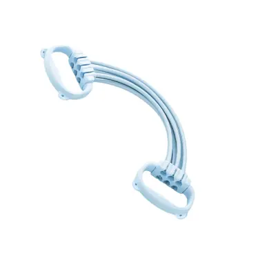 Nastavljiv figure-8 trak 6 nivojev 2-pack TPE+TPR za hrbet Blue