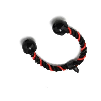Dvojna triceps vrv za visok pulley: lat, face pull in podaljški Black/Red