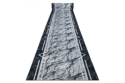 Tekač gumiran LOTUS MARMUR 60950 Marmorja siva pralna protizdrsna 60 60x1100 cm