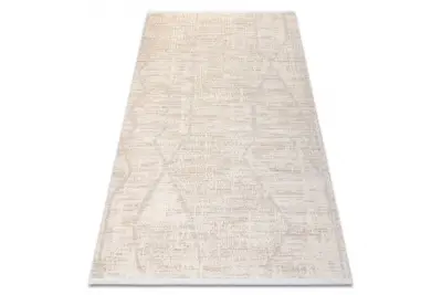 Preproga FROJE 1753 Boho linije – skandinavski slog, teksturirana, moderna krem / bež barva 200x290 cm