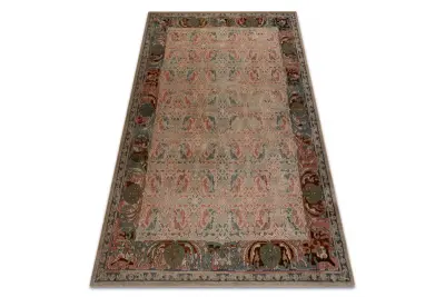 Volnena preproga SUPERIOR Ravenna Okvir, ornament, pastelna oriental - svetlo rubin / zelena 200x300 cm