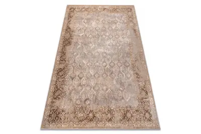 Volnena preproga NAIN Ornament, okvir, 1631/51655 siva / rjava 160x230 cm