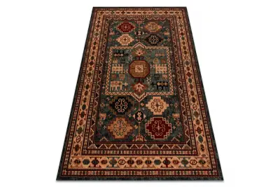 Preproga volna KASHQAI 4306 400 orientalski, okvir zelena / bež 160x240 cm