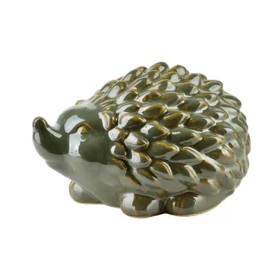 Figura keramika Mave Green Ježek 15,5x11x9,5cm zelena 1kos