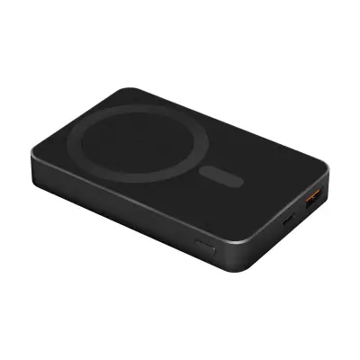 Powerbank, prenosna baterija KRUGER-MATZ 10000mAh, indukcijsko polnjene, črna