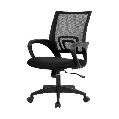 Ergonomski pisarniški stol s kolesi in naslonjali za roke, mrežna hrbtna opora, nastavljiva višina - različne barve