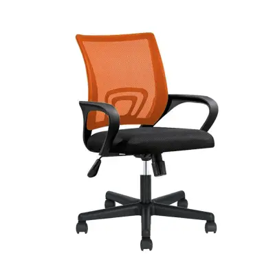 Ergonomska pisarniška stolica z naslonjali za roke - mrežna hrbtna opora, nastavljiva višina, 360° vrtenje, več barv