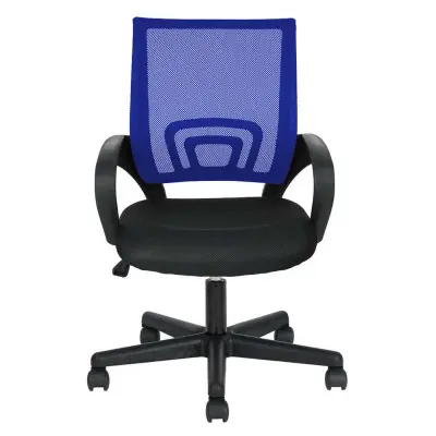Ergonomska pisarniška vrtljiva stolica z naslonjali za roke, mrežnim naslonom, nastavljivo višino - različne barve