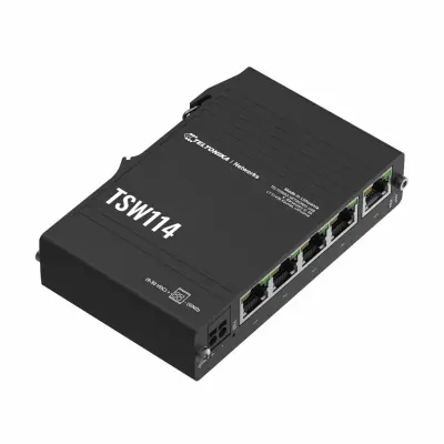 Teltonika stikalo Giga  5-port Mini kovinsko ohišje DIN TSW114