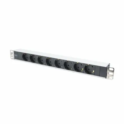 Digitus razdelilec rack 8x220V ALU črno/siv DN-95401