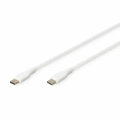 Digitus kabel USB C-C 1m 60W bel silikonski AK-300341-010-W