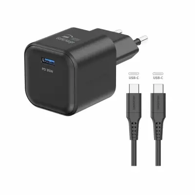 Polnilec SWISSTEN GAN 1xUSB-C PD 35W+C/C kabel