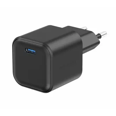 Polnilec SWISSTEN GAN 1XUSB-C PD 35W, črn