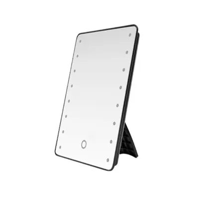 LED ogledalo z 22 LED, dotik, 3-barvna osvetlitev, zložljivo 180°
