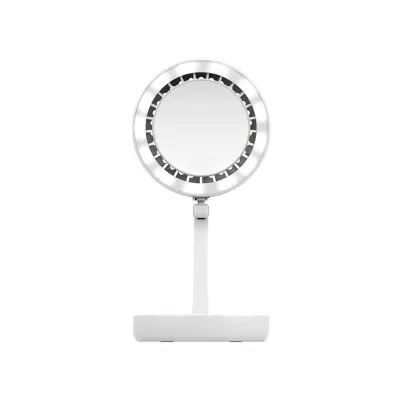 Zložljivo LED ličilno ogledalo z ventilatorjem – prenosno ogledalo