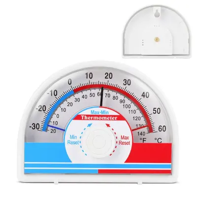 Max-Min termometer min/max, 430 inox+steklo, brez baterij